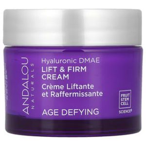 Andalou Naturals, Lift & Firm Cream, Hyaluronic DMAE, Age Defying, 1.7 oz (50 g)