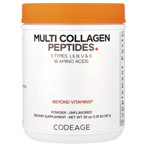 Codeage, Multi Collagen Peptides Powder, Unflavored, 20 oz (567 g)