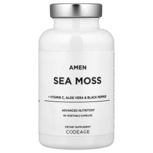 Codeage, Amen, Sea Moss + Vitamin C, Aloe Vera & Black Pepper, 90 Vegetable Capsules