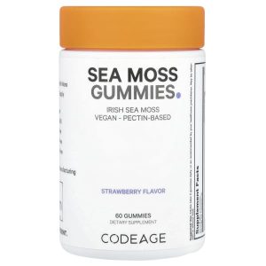 Codeage, Sea Moss Gummies, Strawberry, 60 Gummies (150 mg per Gummy)