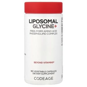 Codeage, Liposomal Glycine+, 180 Vegetable Capsules (500 mg per Capsule)