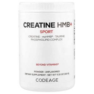Codeage, Sport, Creatine HMB+, Unflavored, 11.32 oz (321 g)
