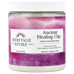 Heritage Store, Ancient Healing Clay, Pore-Cleansing Beauty Mask, 16 oz (454 g)