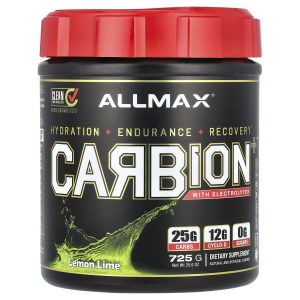 ALLMAX, CARBION+™ With Electrolytes, Lemon Lime, 25.6 oz (725 g)