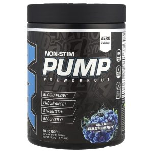ABE, Non-Stim Pump Pre Workout, Blue Raspberry , 17.63 oz (500 g)