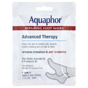 Aquaphor, Repairing Foot Masks, 1 Pair, 0.7 fl oz (20 ml)