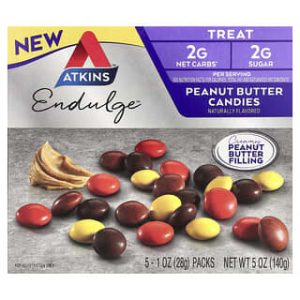Atkins, Endulge™, Peanut Butter Candies, 5 Bars, 1 oz (28 g) Each