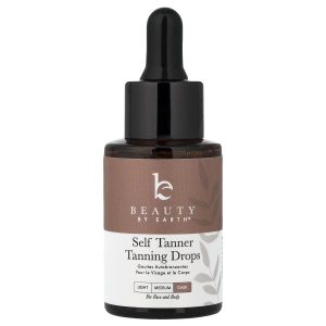 Beauty By Earth, Self Tanner Tanning Drops, Dark, 1 fl oz (30 ml)