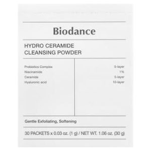 Biodance, Hydro Ceramide Cleansing Powder, 30 Packets, 0.03 oz (1 g) Each