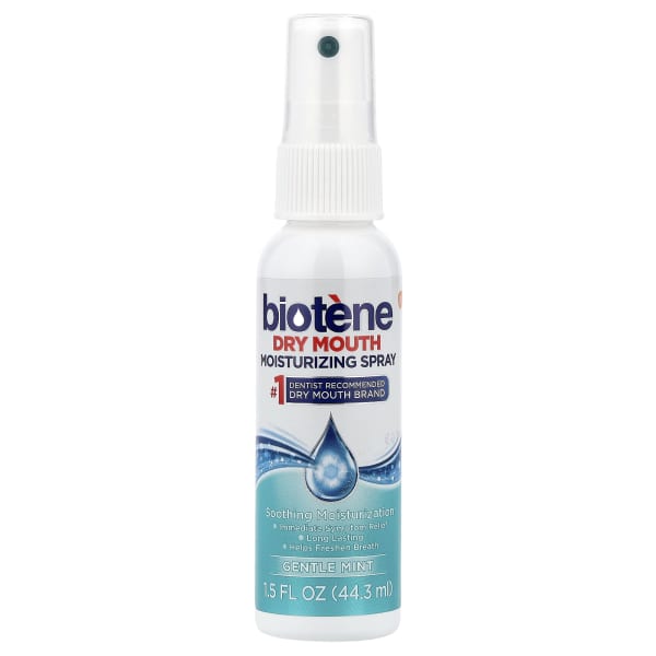 Biotene Dental Products, Dry Mouth Moisturizing Spray, Gentle Mint, 1.5 fl oz (44.3 ml)