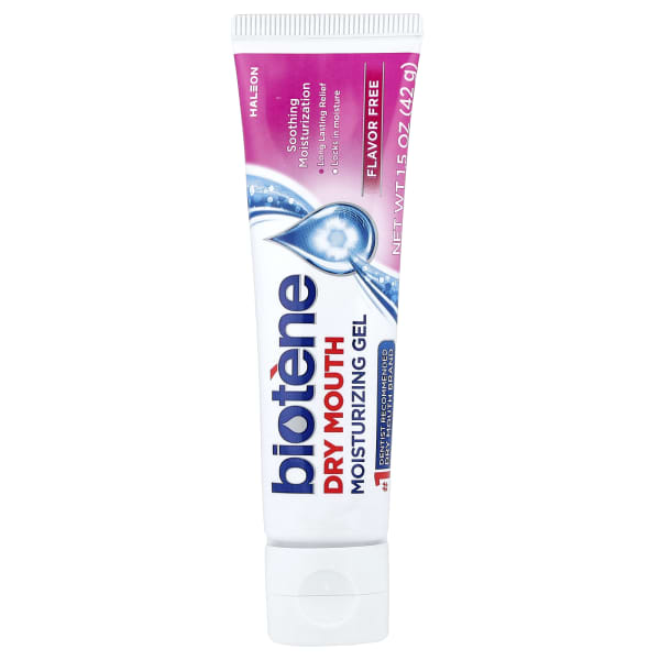 Biotene Dental Products, Dry Mouth Moisturizing Gel, Flavor Free, 1.5 oz (42 g)