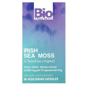 Bio Nutrition, Irish Sea Moss, 90 Vegetarian Capsules (750 mg per Capsule)