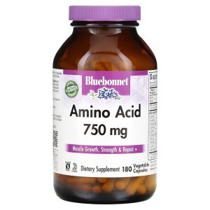 Bluebonnet Nutrition, Amino Acid, 750 mg, 180 Vegetable Capsules