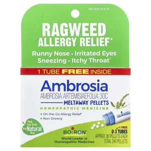 Boiron, Ambrosia, Meltaway Pellets, 30C, 3 Tubes, 80 Pellets Each
