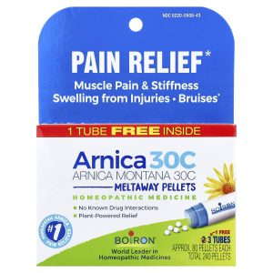 Boiron, Arnica Montana, 30C, Muscle Relief, 3 Tubes, Approx. 80 Pellets Each