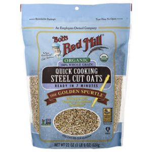 Bob's Red Mill, Organic Quick Cooking Steel Cut Oats, 1 lb 6 oz (624 g)