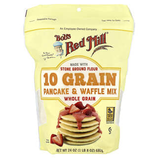 Bob's Red Mill, 10 Grain Pancake & Waffle Mix, Whole Grain, 24 oz (680 g)