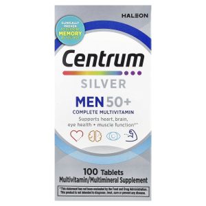 Centrum, Silver Men 50+, Complete Multivitamin, 100 Tablets