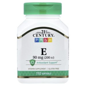 21st Century, Vitamin E, 90 mg (200 IU), 110 Softgels