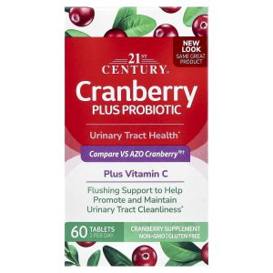 21st Century, Cranberry Plus Probiotic, 60 Tablets