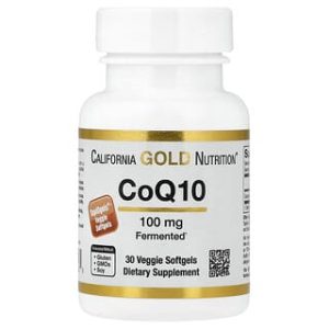 California Gold Nutrition, CoQ10, 100 mg, 30 Veggie Softgels