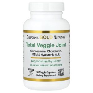 California Gold Nutrition, Total Veggie Joint Support Formula with Glucosamine, Chondroitin, MSM, and Hyaluronic Acid, 90 Veggie Capsules