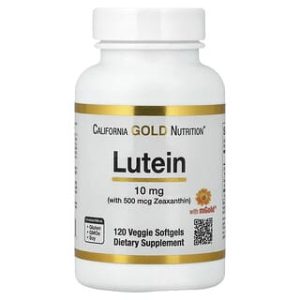 California Gold Nutrition, Lutein with Zeaxanthin from Marigold Extract, 120 Veggie Softgels