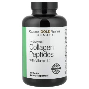 California Gold Nutrition, Hydrolyzed Collagen Peptides, Type I & III, and Vitamin C, 250 Tablets