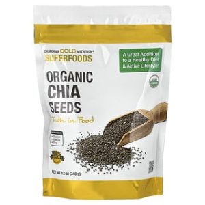 California Gold Nutrition, Superfoods, Organic Chia Seeds, 12 oz (340 g)