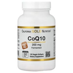 California Gold Nutrition, CoQ10, 200 mg, 120 Veggie Softgels