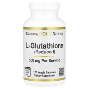 California Gold Nutrition, L-Glutathione (Reduced), 500 mg, 120 Veggie Capsules