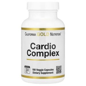 California Gold Nutrition, Cardio Complex with CardioAmino Blend, CardioPhyto Blend and Coenzyme Q10, 180 Veggie Capsules