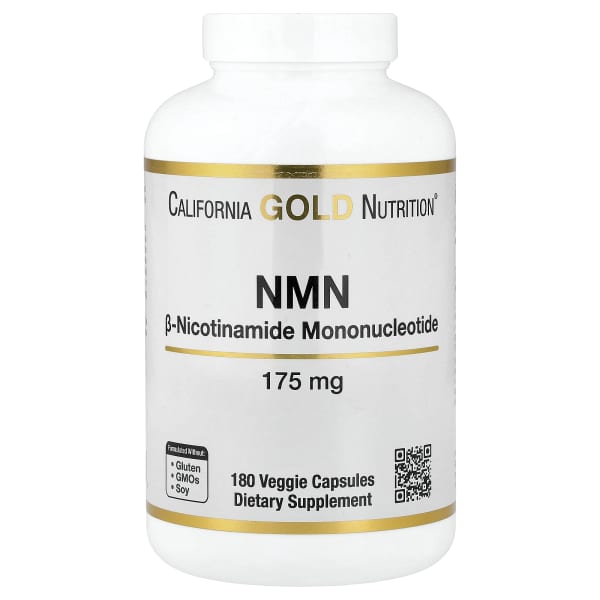 California Gold Nutrition, NMN, 175 mg, 180 Veggie Capsules