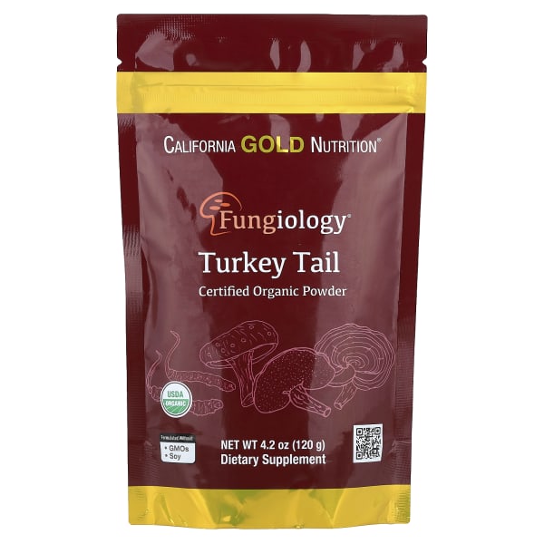 California Gold Nutrition, Fungiology®, Certified Organic Turkey Tail Powder, 4.2 oz (120 g)