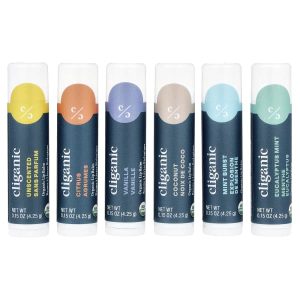 Cliganic, Organic Lip Balm Set, Rainforest Fresh , 6 Pack, 0.15 fl oz (4.25 ml) Each