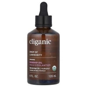 Cliganic, Drop of Luminosity™, Organic Rosehip Oil, 4 fl oz (120 ml)