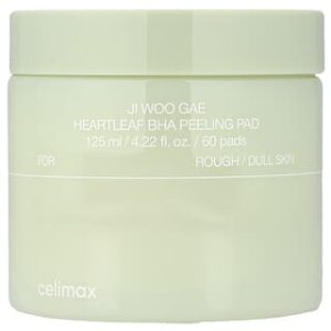 Celimax, Ji Woo GAE Heartleaf BHA Peeling Pad, 60 Pads, 4.22 fl oz (125 ml)