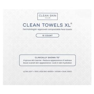 Clean Skin CLub, Clean Towels XL®, 10 Count