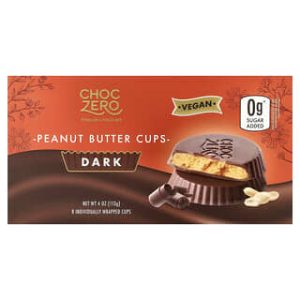 ChocZero, Peanut Butter Cups, Dark, 8 Individual Wrapped Cups, 4 oz (113 g)