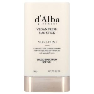 d'Alba, Vegan Fresh Sun Stick, SPF 50+, 0.7 oz (20 g)