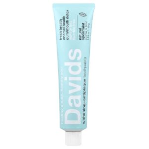 Davids, Whitening + Antiplaque Toothpaste, Natural Spearmint , 5.25 oz (149 g)