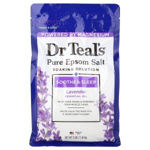 Dr. Teal's, Pure Epsom Salt, Soaking Solution, Lavender, 3 lbs (1.36 kg)