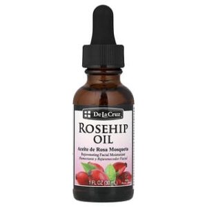 De La Cruz, 100% Pure Rosehip Oil, Rejuvenating Facial Moisturizer, 1 fl oz (30 ml)