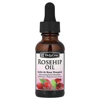De La Cruz, 100% Pure Rosehip Oil, Rejuvenating Facial Moisturizer, 1 fl oz (30 ml)