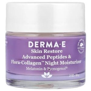 Derma E, Advanced Peptides & Flora-Collagen™ Night Moisturizer, 2 oz (56 g)