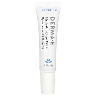 Derma E, Hydrating Eye Cream, Hyaluronic Acid, Green Tea, 1/2 oz (14 g)