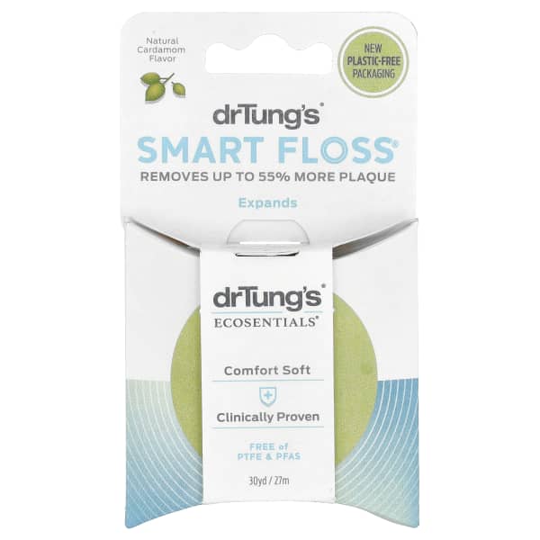 Dr. Tung's, Ecosentials™, Smart Floss®, Natural Cardamom, 30 yd (27 m)