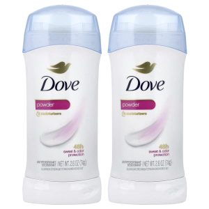 Dove, Antiperspirant Deodorant, Powder, 2 Pack, 2.6 oz (74 g) Each
