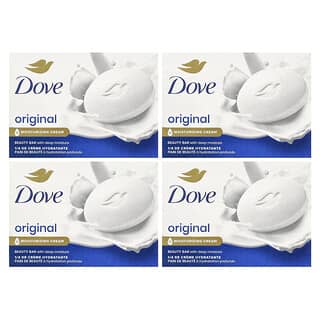 Dove, Beauty Bar Soap with Deep Moisture, Original, 4 Bars, 3.75 oz (106 g) Each