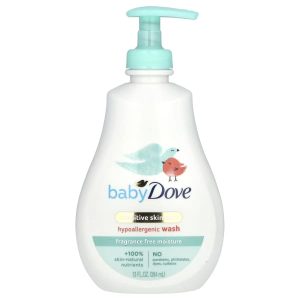 Dove, Baby, Sensitive Skin Care, Hypoallergenic Wash, Fragrance Free, 13 fl oz (384 ml)